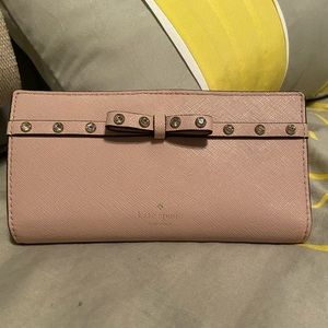 Large, Blush pink Kate spade wallet